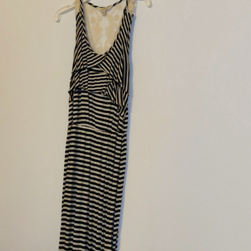 Charming Charlie black and white maxi dress